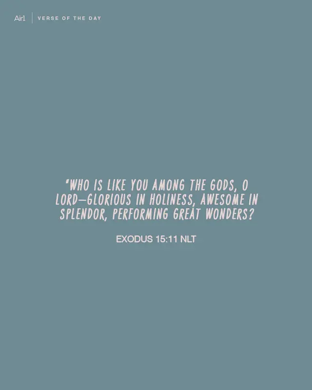 image of Exodus 15:11 verse